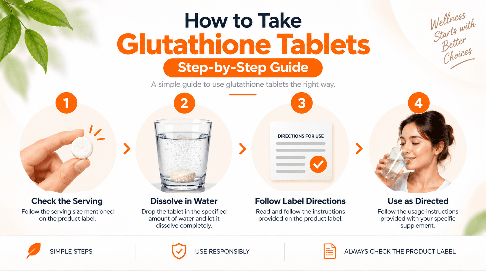 How to Take Glutathione Tablets: Step-by-Step Guide